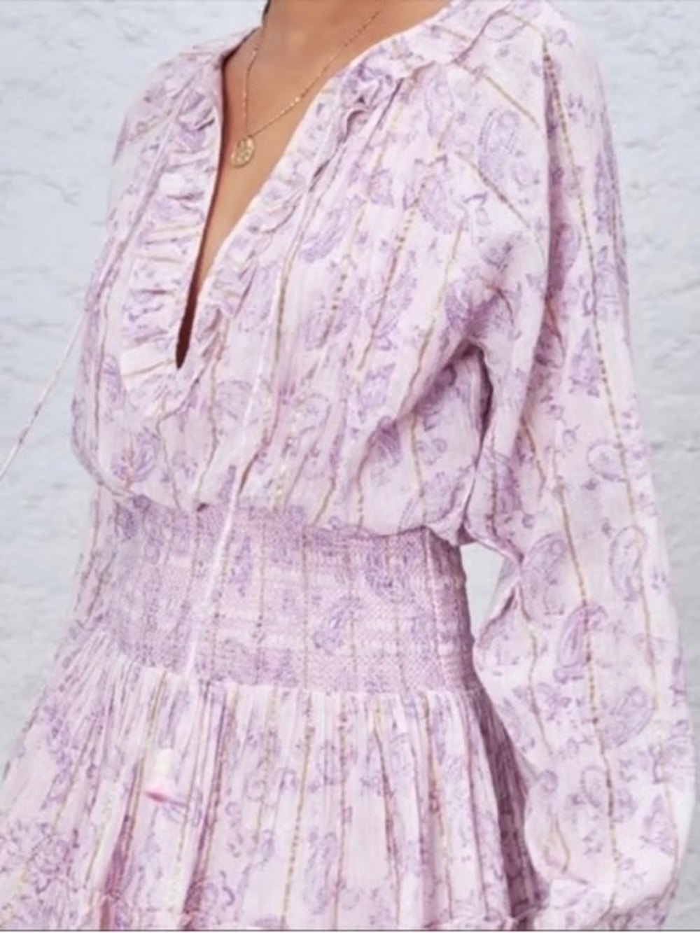 House of Harlow 1960 Ajay Ruffle Mini Dress